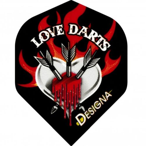 DESIGNA DSX FLIGHTS | 100 MICRON | LOVE DARTS