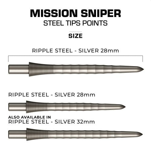 Ss Point Tip File MISSION SNIPER POINTS | STEEL TIP | RIPPLE – Sports Safari