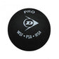 DUNLOP PRO YELLOW DOUBLE DOT SQUASH BALL