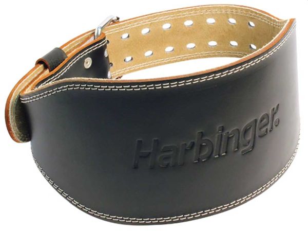 HARBINGER 6" LEATHER LIFTING BELT