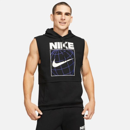 NIKE MENS SLEEVELESS GRAPHIC TRAINING HOODIE