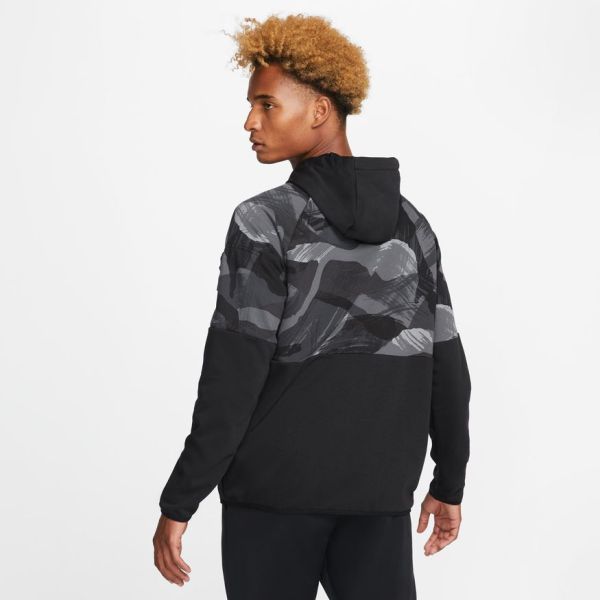 NIKE MENS DRI-FIT FULL ZIP FITNESS HOODIE