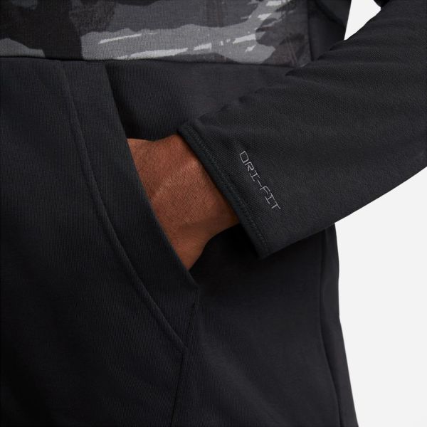 NIKE MENS DRI-FIT FULL ZIP FITNESS HOODIE