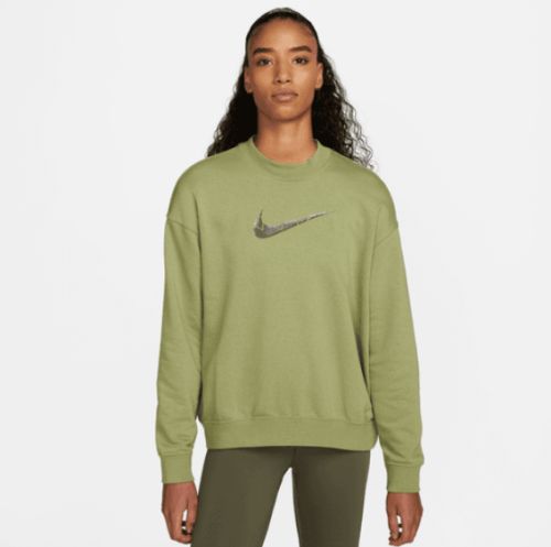 NIKE WOMENS GRAPHIC TRAINING CREW SWEATSHIRT