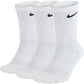 NIKE UNISEX EVERYDAY CUSHION CREW SOCKS 3 PACK