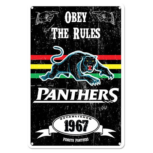 NRL RETRO METAL SIGN