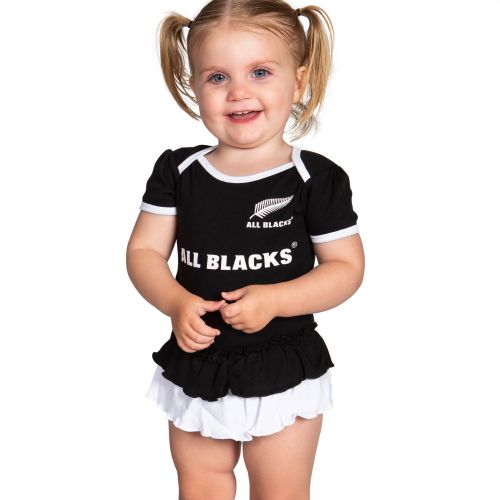 NZ ALL BLACKS GIRLS INFANT FOOTYSUIT