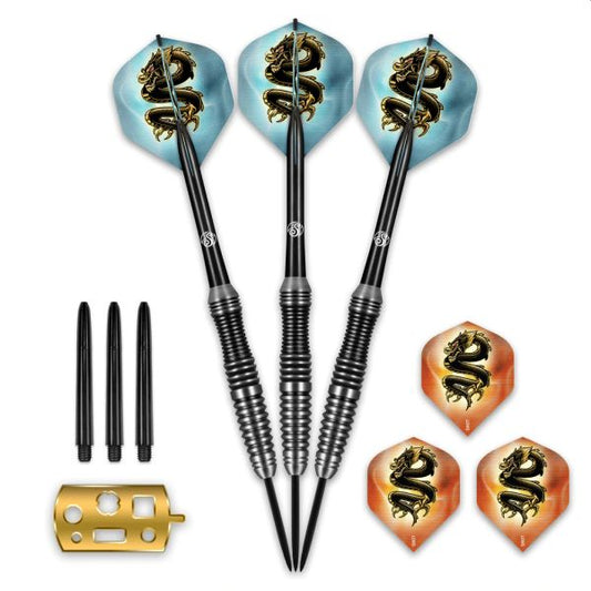 SHOT SCIMITAR STEEL TIP DART SET